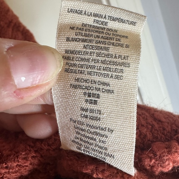 Free People Womens Big Easy Cowl Neck Pullover Sweater, Coral, Medium‎ - Picture 4 of 6